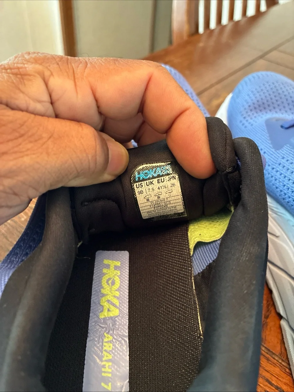 Hoka One One Arahi 7 Shoes Women’s 9B Stellar Blue Cosmos Running Sneakers - Picture 7 of 15